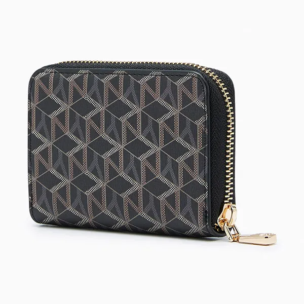 Ví Nữ Lyn Nova Infinite Short Wallet Short Wallet - Printed Black L26CWWA007 Màu Đen