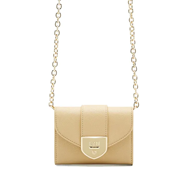 Ví Nữ Lyn Re- Edit Casia Short Wallet On Chain - Beige L26CWWA027 Màu Be