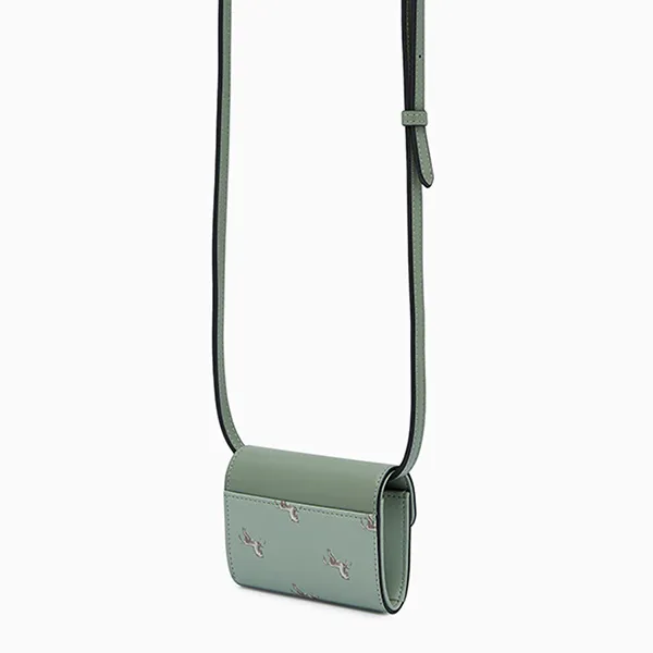 Ví Nữ Lyn Re-Edit Mustang Short Wallet On Chain - Printed Green L26CWWA022 Màu Xanh Green