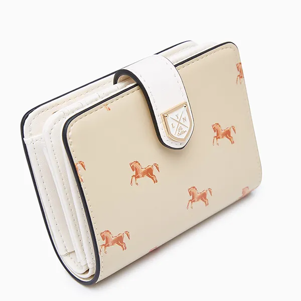Ví Nữ Lyn Re-Edit Mustang Wallet - Printed Beige L26CWWA021 Màu Be Nhạt