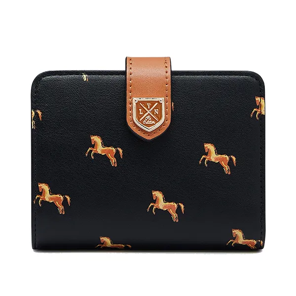 Ví Nữ Lyn Re-Edit Mustang Wallet - Printed Black L26CWWA021 Màu Đen