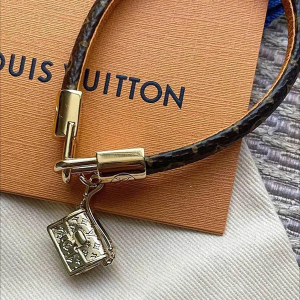 Vòng Đeo Tay Nữ Louis Vuitton LV Bracelet Monogram Màu Nâu Size 17