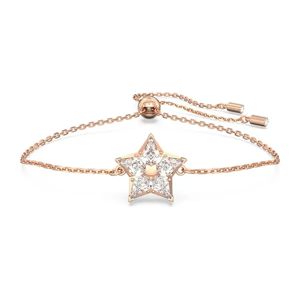 Vòng Đeo Tay Swarovski Stella Bracelet Star, White, Rose Gold-Tone Plated 5645460 Màu Vàng Hồng
