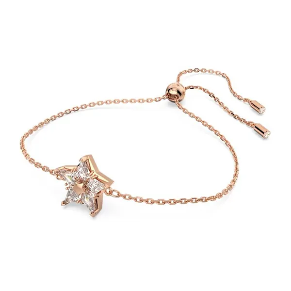 Vòng Đeo Tay Swarovski Stella Bracelet Star, White, Rose Gold-Tone Plated 5645460 Màu Vàng Hồng