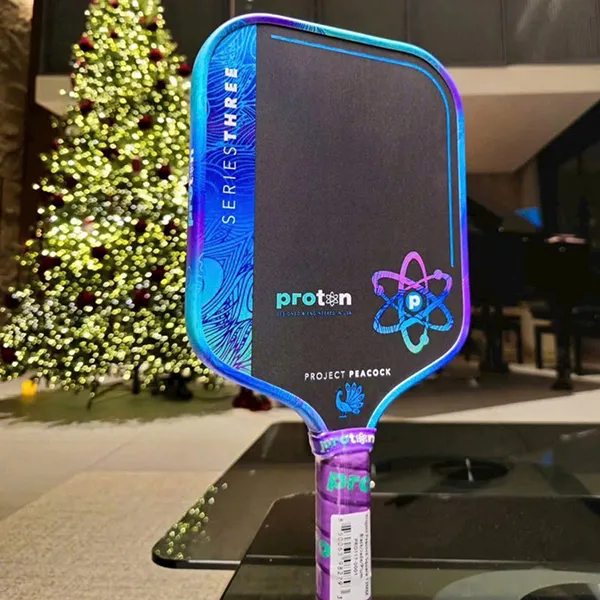 Vợt Pickleball Proton Series 3 Project Peacock Aurora Version Màu Xanh Đen Size 15mm