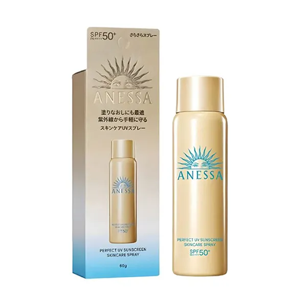 Xịt Ch.ống Nắng Dưỡng Da Đa Năng Anessa Perfect UV Sunscreen Skincare Spray NA SPF50+ PA++++ 60g