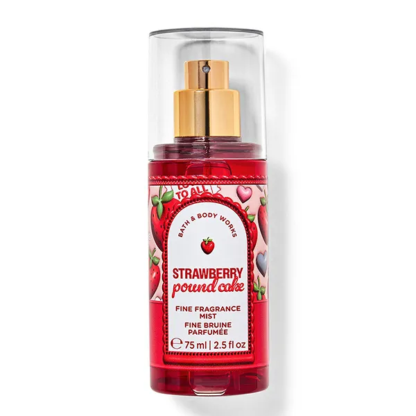 Xịt Thơm Toàn Thân Bath & Body Works Strawberry Pound Cake Fragrance Mist 75ml