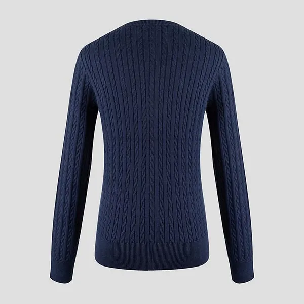 Áo Cardigan Nữ Ralph Lauren Mini-Cable Knit Big Kid In Navy 3135430470011 Màu Xanh Navy Size XL