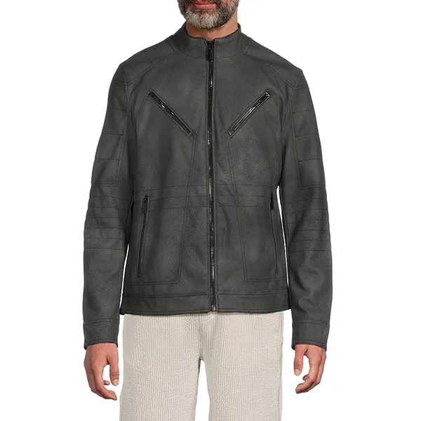 Áo Khoác Da Nam Karl Lagerfeld Jacket F0202 - CHA Màu Ghi Đậm Size M