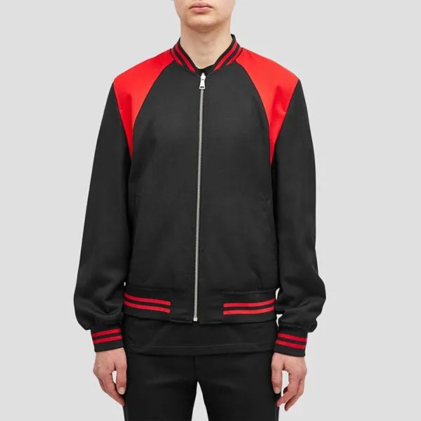 Áo Khoác Hai Mặt Alexander McQueen Reversible Harness Bomber In Black 792076 QUAAG 1000 Màu Đen Size 46