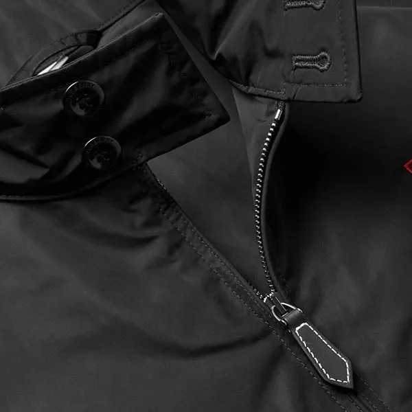 Áo Khoác Nam Burberry In Black Harrington Jacket With TB Logo 8014366 Màu Đen Size 44