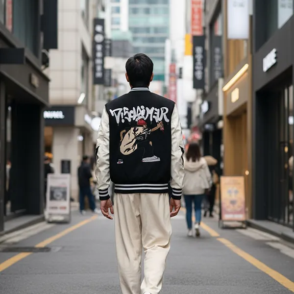 Áo Khoác Nam DISCLAIMER D3Y22T00C-Q11 Màu Đen Trắng Size XS