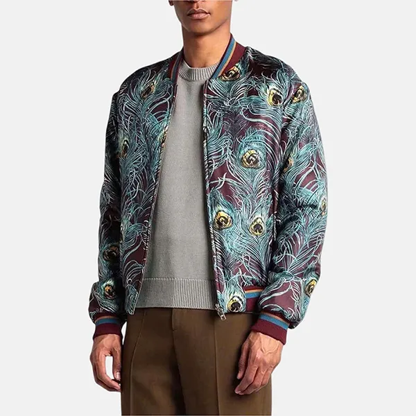 Áo Khoác Nam Dolce & Gabbana Bomber Jacket Màu Xanh Size 44