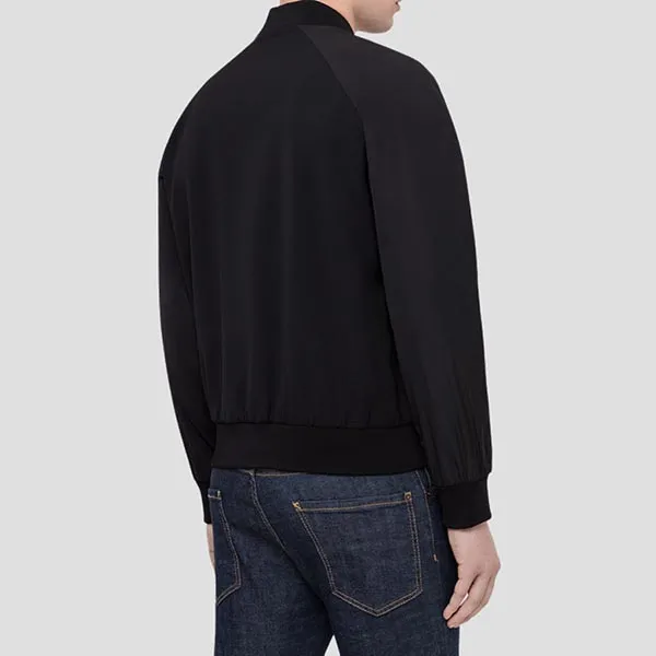 Áo Khoác Nam Dsquared2 Black Bomber With Logo AT Chest S74AM0969 S36258 900 Màu Đen Size 46