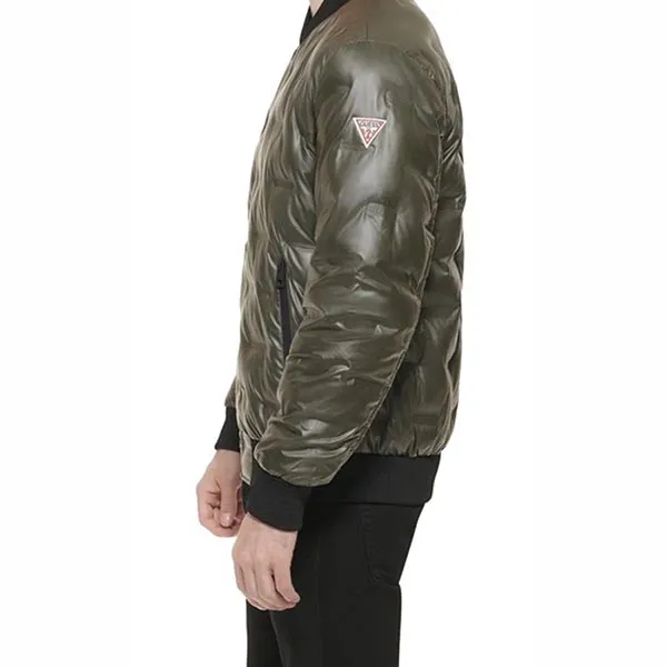 Áo Khoác Nam Guess AP219 - OLV Bomber Jacket Màu Xanh Rêu Size M