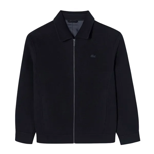 Áo Khoác Nam Lacoste Men's Classic Wool Trucker Jacket BH802E - HDE Màu Xanh Navy Size 50