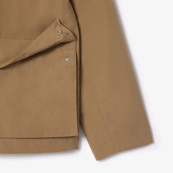 Áo Khoác Nam Lacoste Men's Lightweight Water-Repellent Jacket BH7277 - CB8 Màu Beige Size 52