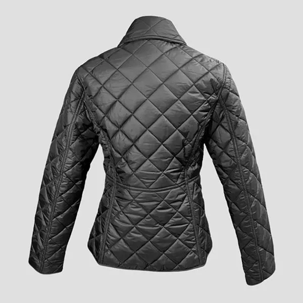 Áo Khoác Nữ Burberry Cowthorne Original Check Quilted Jacket Black 81114591 Màu Đen Size XS