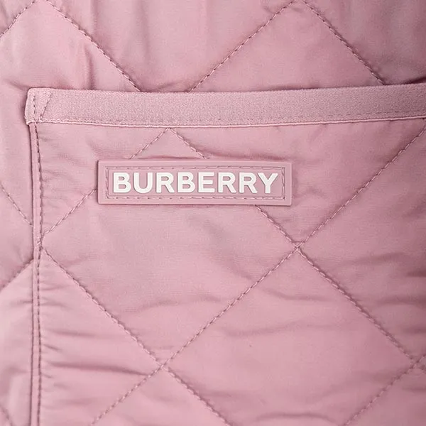 Áo Khoác Nữ Burberry Tything Quilted Padded Coat In Antique Rose 81115441 Màu Hồng Size S