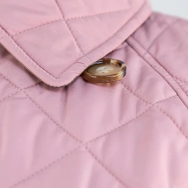 Áo Khoác Nữ Burberry Tything Quilted Padded Coat In Antique Rose 81115441 Màu Hồng Size S
