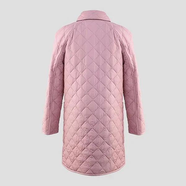 Áo Khoác Nữ Burberry Tything Quilted Padded Coat In Antique Rose 81115441 Màu Hồng Size S