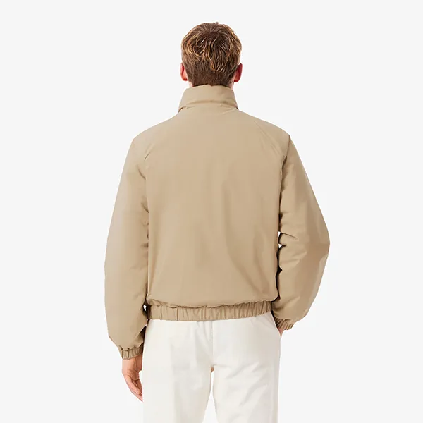 Áo Khoác Phao Nam Lacoste Men's Water-Repellent Puffer Jacket Beige BH5142 - 02S Màu Be Size 52