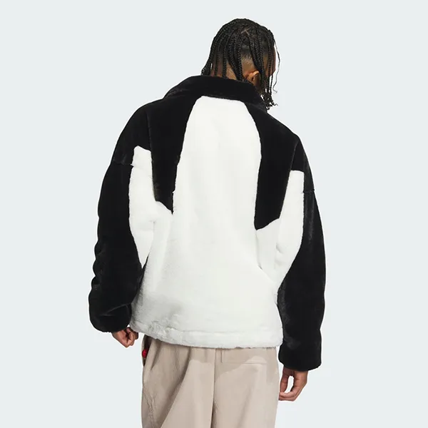 Áo Khoác Unisex Adidas Originals Furry Jackets IN0981 Màu Đen/Trắng Size XS (Form China)