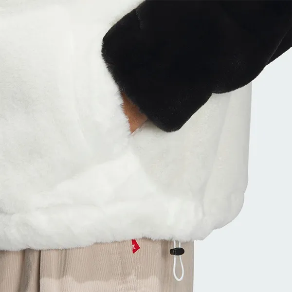 Áo Khoác Unisex Adidas Originals Furry Jackets IN0981 Màu Đen/Trắng Size XS (Form China)