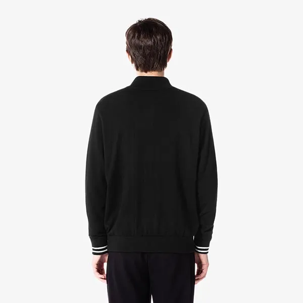 Áo Len Nam Lacoste High-neck Zip-up Sweater AH921E - 031 Màu Đen Size 4