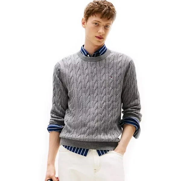 Áo Len Nam Tommy Hilfiger XM05667 - 021 Màu Xám Size S