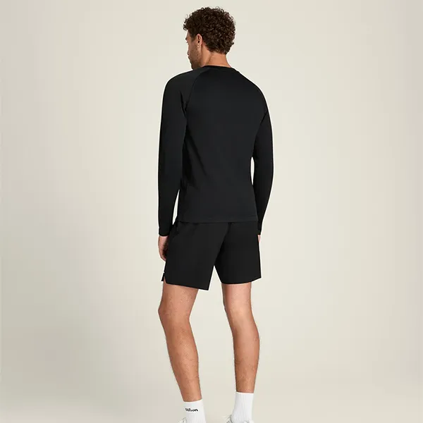 Áo Nỉ Nam Wilson Court Ready LS Tee 63532 - BKA Màu Đen Size M