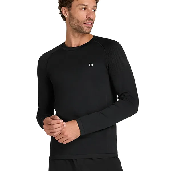 Áo Nỉ Nam Wilson Court Ready LS Tee 63532 - BKA Màu Đen Size M