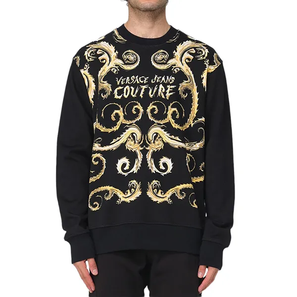 Áo Nỉ Sweater Nam Versace Jeans Couture 77GAI3R8 Màu Đen Size XS (Form To)