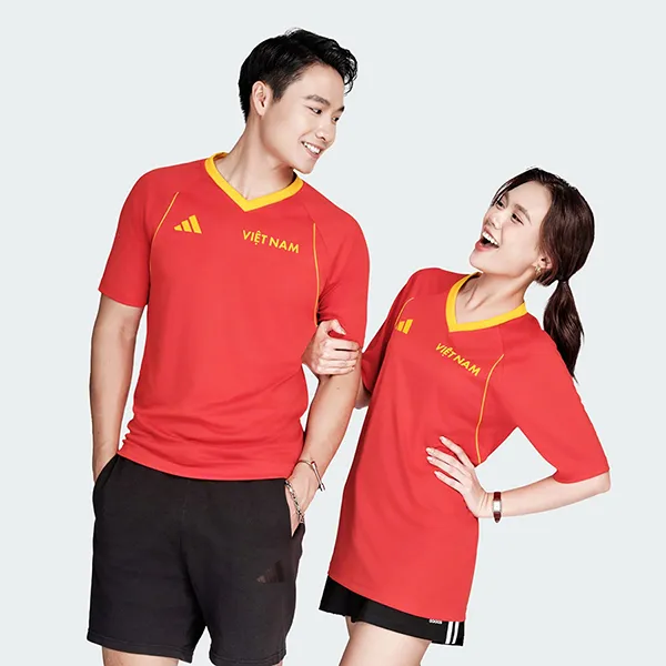 Áo Phông Nam Adidas Vietnam Celebration Tee KX0842 Sportswear Màu Đỏ Size XS