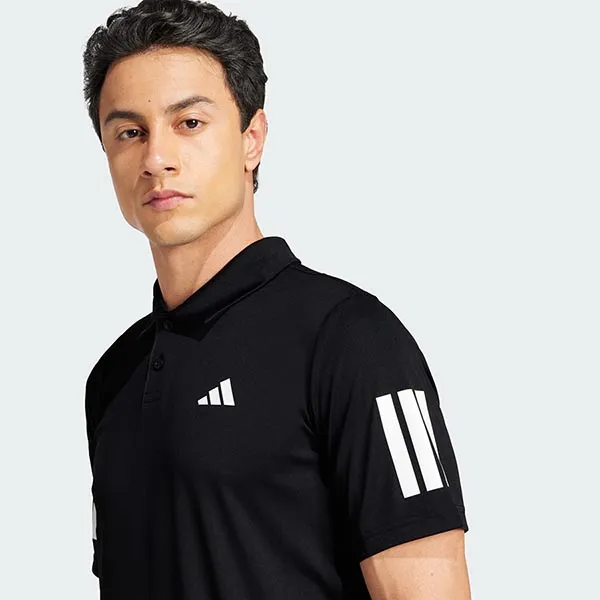 Áo Polo Nam Adidas 3 Sọc Tennis Club JG0985 Màu Đen Size XS