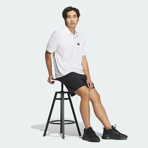 Áo Polo Nam Adidas Essentials Plus Loose Fit Small Logo Short Sleeve JW6987 Màu Trắng Size XL