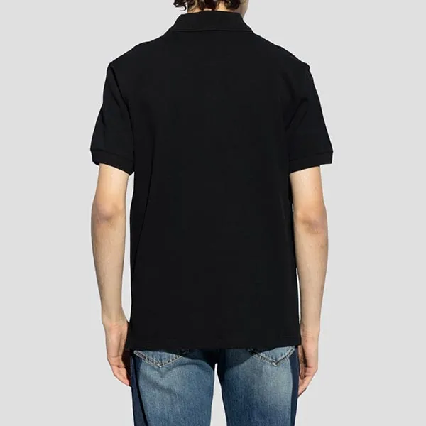 Áo Polo Nam Alexander McQueen Black Graffiti Logo Lust Red 662551 QXAAK 0509 Màu Đen Size S