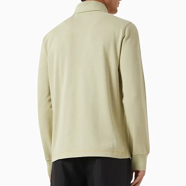 Áo Polo Nam Burberry Embroidered Logo Polo Shirt Màu Xanh Nhạt Size S