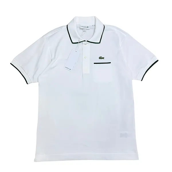 Áo Polo Nam Lacoste Classic Fit Pocket Accent L.12.12 PH9838 737 Màu Trắng Size 4