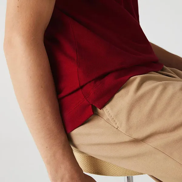 Áo Polo Nam Lacoste Men's Paris Regular Fit Stretch Piqué PH5522-00-476 Màu Đỏ Size 3