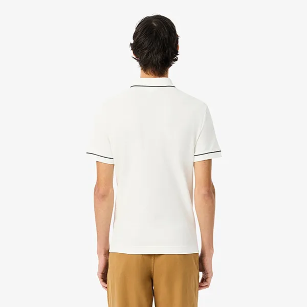 Áo Polo Nam Lacoste Men's Regular Fit Paris Stretch Piqué PH8184 70V Màu Trắng Size 4