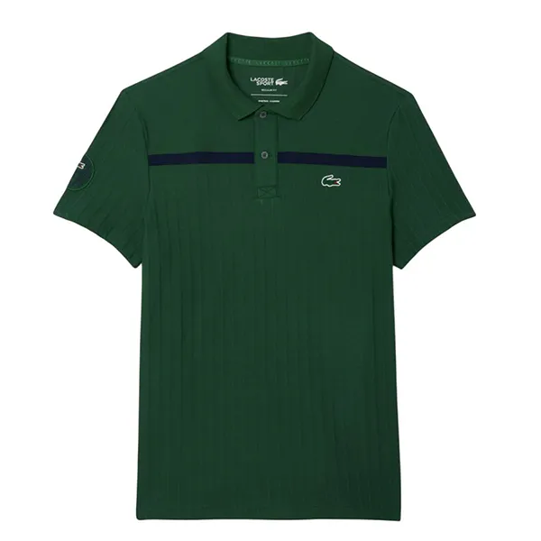 Áo Polo Nam Lacoste Men's Ultra Dry Badge Accent Tennis Heritage DH8960 KCD Màu Vàng Size 4