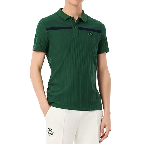 Áo Polo Nam Lacoste Men's Ultra Dry Badge Accent Tennis Heritage DH8960 KCD Màu Vàng Size 4