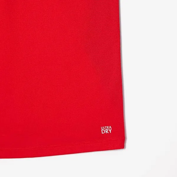 Áo Polo Nam Lacoste Novak Djokovic Ultra-Dry DH7311 00 F8M Màu Đỏ Size 2