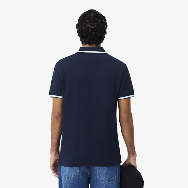 Áo Polo Nam Lacoste Regular Fit Trim Accent L.12.12 PH9875 166 Màu Xanh Navy Size 4