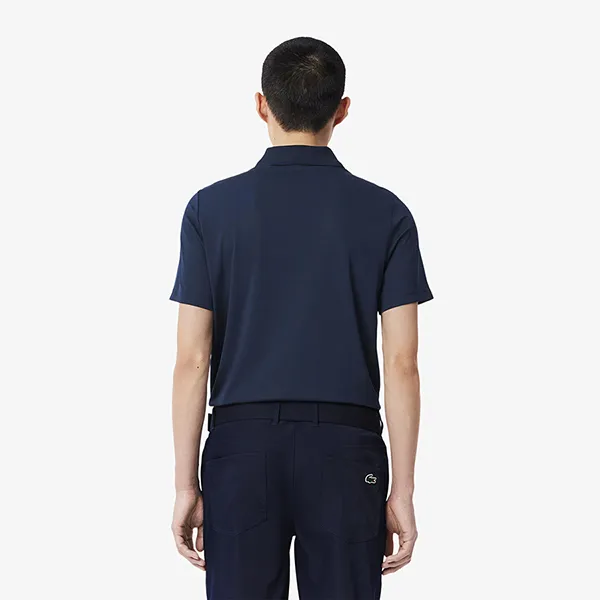 Áo Polo Nam Lacoste Regular Fit UV Protect Golf DH2341_166 Màu Xanh Navy Size 5