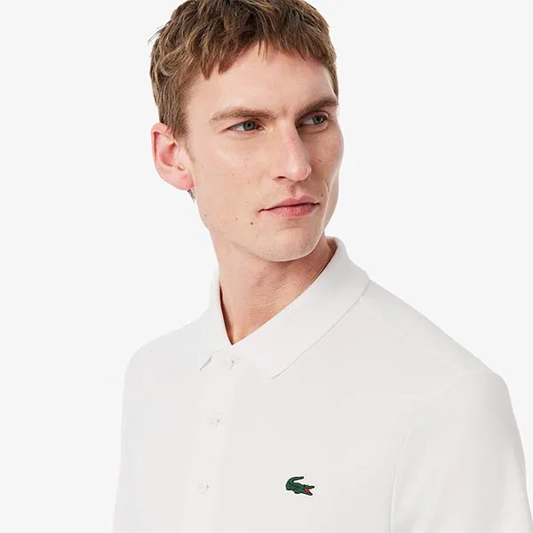 Áo Polo Nam Lacoste Regular Fit UV Protect Golf Polo Shirt DH8915 001 Màu Trắng Size 3