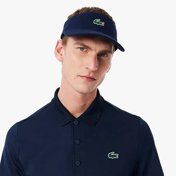 Áo Polo Nam Lacoste Regular Fit UV Protect Golf Polo Shirt DH8915 166 Màu Xanh Navy Size 3
