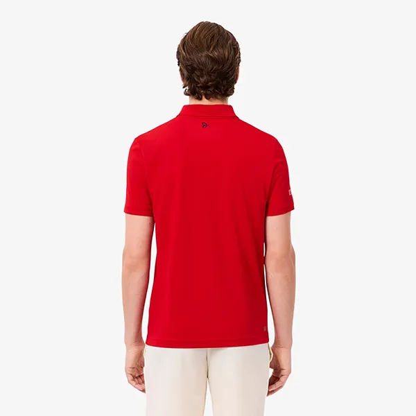 Áo Polo Nam Lacoste Tennis x Novak Djokovic DH4777_240 Màu Đỏ Size 3