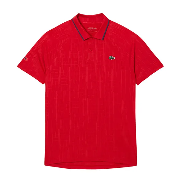 Áo Polo Nam Lacoste Tennis x Novak Djokovic On Court Polo DH4789-51-240 Màu Đỏ Size 3
